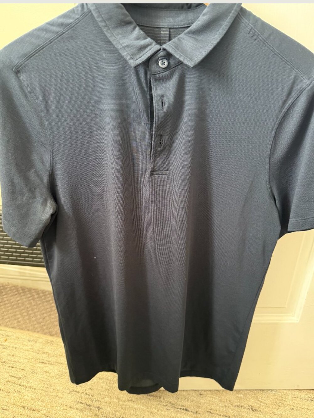 Mens Small Lululemon Dark Navy Performance Polo